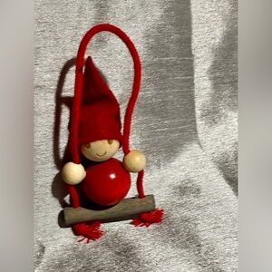 Aarikka Tonttu (elf) Christmas ornament, handcrafted collectible items, Finland